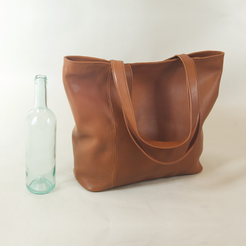 Handmade Leather Tote Bag - Large